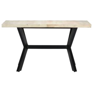Dining Table 140X70X75 Cm Solid Bleached Mango Wood