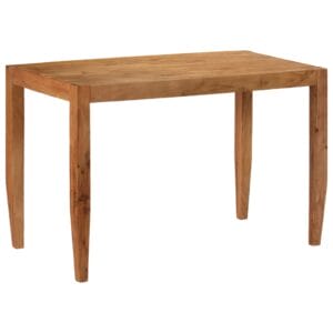 Dining Table Solid Acacia Wood 120x60x78 cm Brown