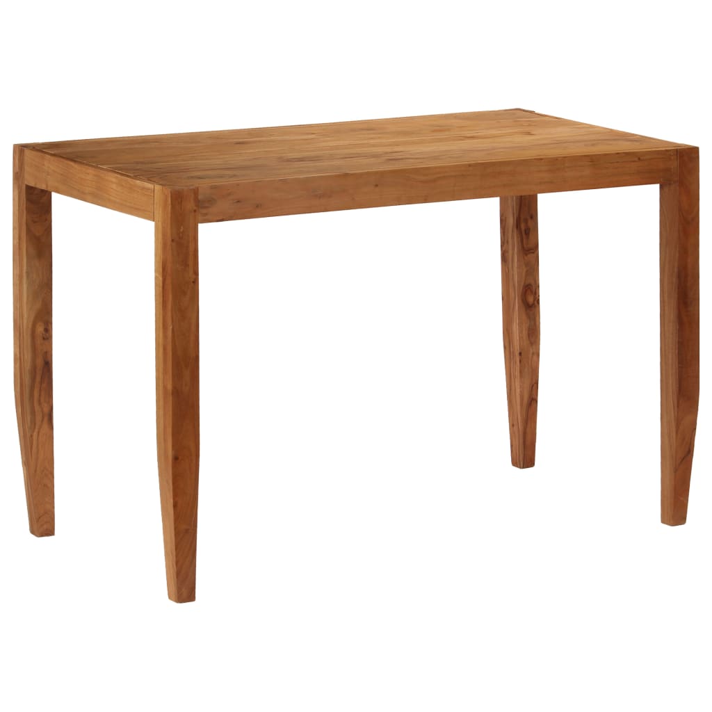 Dining Table Solid Acacia Wood 120x60x78 cm Brown