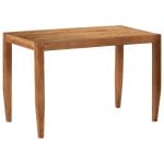 Dining Table Solid Acacia Wood 120x60x78 cm Brown 6