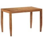 Dining Table Solid Acacia Wood 120x60x78 cm Brown 7