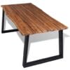 Dining Table Solid Acacia Wood 180x90 cm