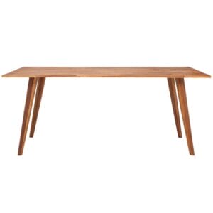 Dining Table Solid Acacia Wood 180x90x75 cm Brown