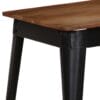 Dining Table Solid Acacia Wood and Steel 120x60x76 cm