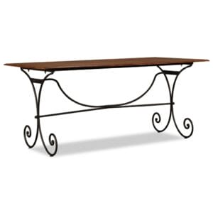 Dining Table Solid Wood with Sheesham Finish 180x90x76 cm