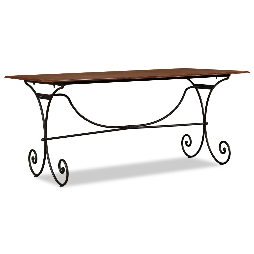 Dining Table Solid Wood with Sheesham Finish 180x90x76 cm