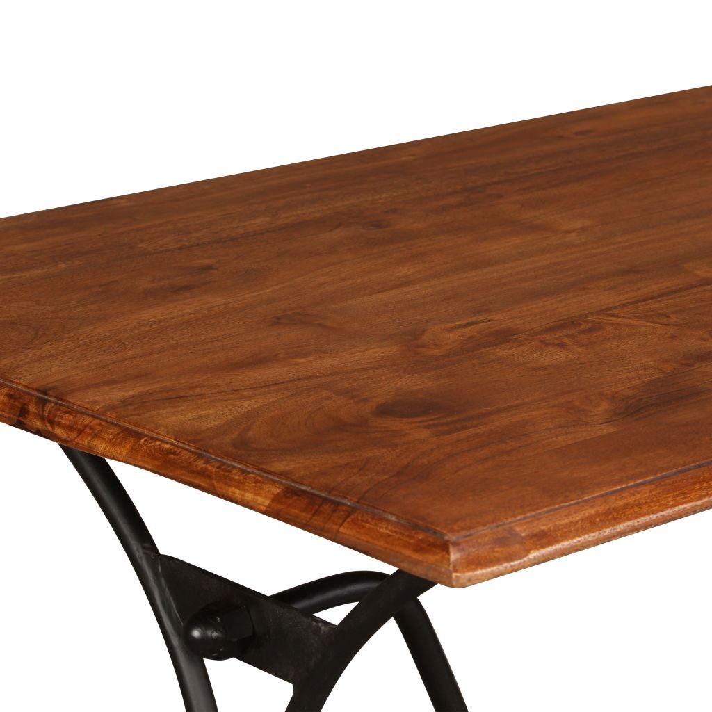 Dining Table Solid Wood with Sheesham Finish 180x90x76 cm