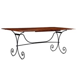 Dining Table Solid Wood with Sheesham Finish 200x100x76 cm