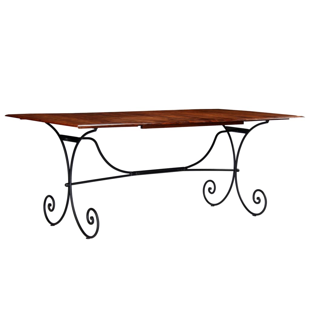Dining Table Solid Wood with Sheesham Finish 200x100x76 cm