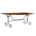 Dining Table Solid Wood with Sheesham Finish 200x100x76 cm 2
