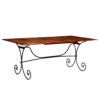 Dining Table Solid Wood with Sheesham Finish 200x100x76 cm