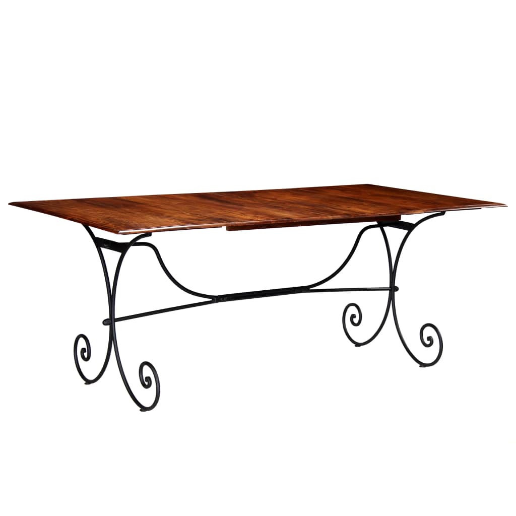 Dining Table Solid Wood with Sheesham Finish 200x100x76 cm