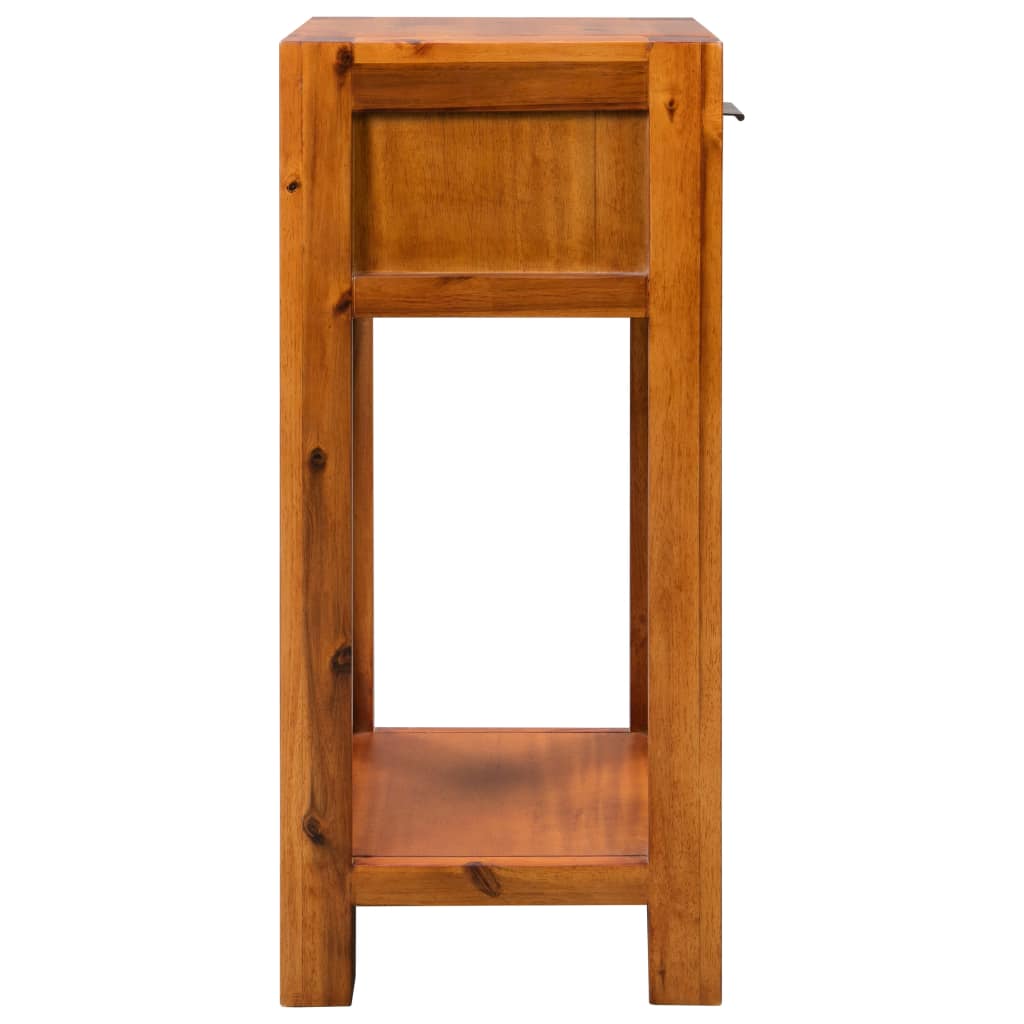 End Table Solid Acacia Wood 30x30x70 cm
