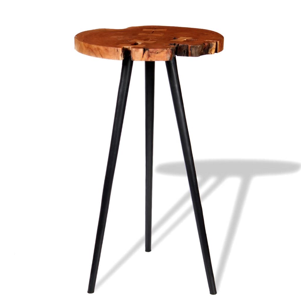 Log Bar Table Solid Acacia Wood (55-60)x110 cm