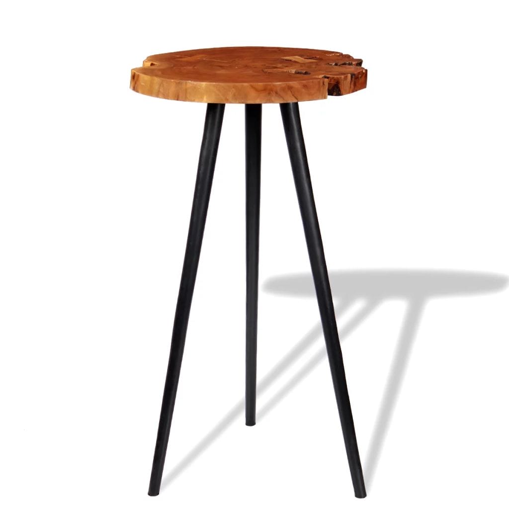 Log Bar Table Solid Acacia Wood (55-60)x110 cm