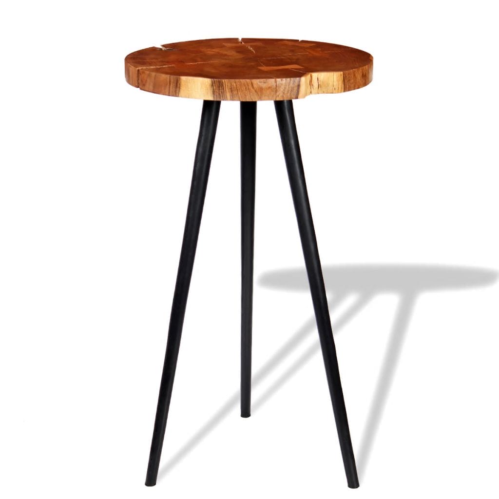 Log Bar Table Solid Acacia Wood (55-60)x110 cm 1 Log Bar Table Solid Acacia Wood (55-60)x110 cm