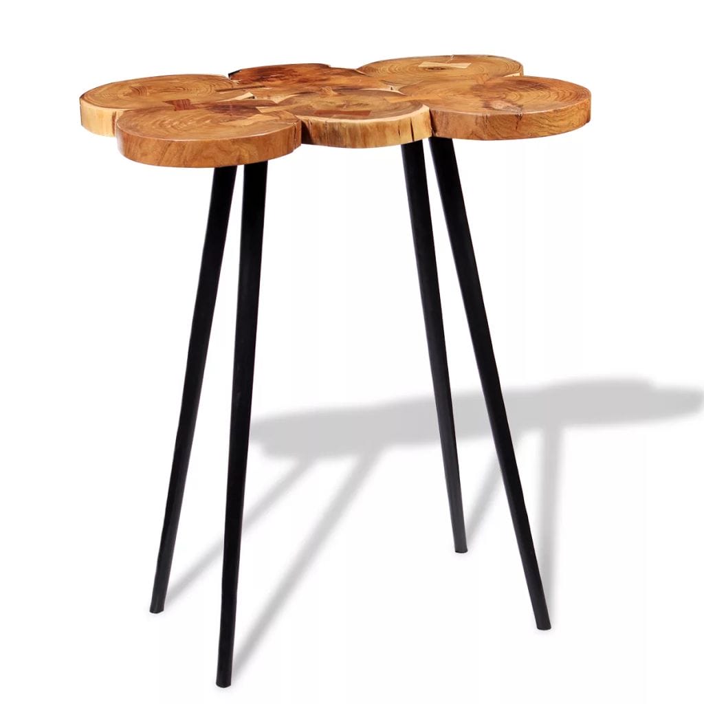 Log Bar Table Solid Acacia Wood 90x60x110 cm 1 Log Bar Table Solid Acacia Wood 90x60x110 cm