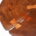 Log Coffee Table Solid Acacia Wood (55-60)x40 cm 7