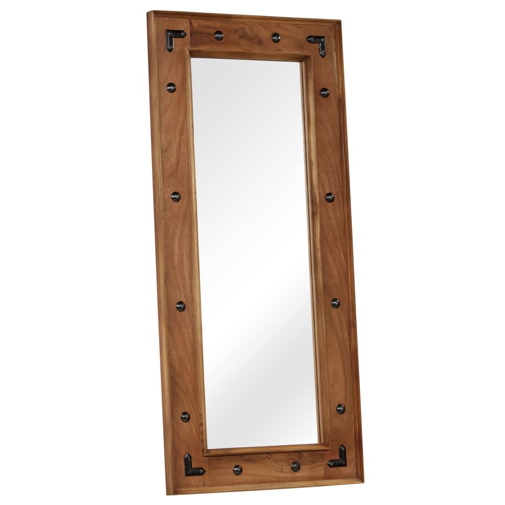 Mirror Solid Acacia Wood 50x110 cm