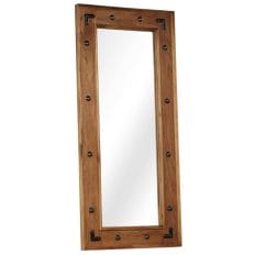 Mirror Solid Acacia Wood 50x110 cm