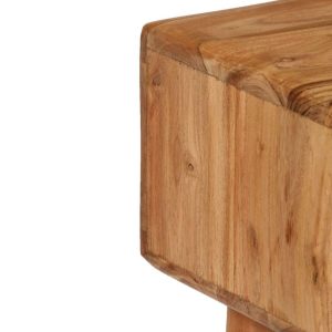 Nightstand Solid Acacia Wood 60x36x75 cm
