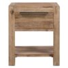 Nightstand with Drawer 40x30x48 cm Solid Acacia Wood