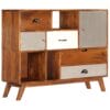 Acacia Wood Multi-Compartment Sideboard 115cm.