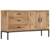 Sideboard 140x35x75 cm Solid Mango Wood