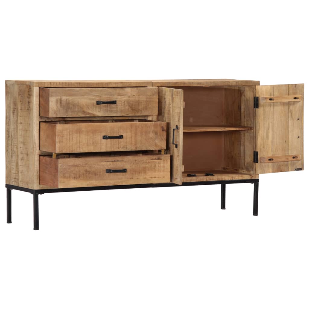 Sideboard 140x35x75 cm Solid Mango Wood