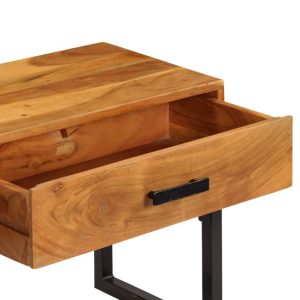 Sideboard Solid Acacia Wood 110x30x45 cm