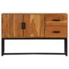 Sideboard Solid Acacia Wood 115x30x70 cm Brown