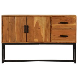 Sideboard Solid Acacia Wood 115x30x70 cm Brown