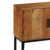 Sideboard Solid Acacia Wood 115x30x70 cm Brown