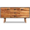 Sideboard Solid Acacia Wood 115x35x70 cm