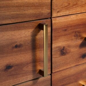 Sideboard Solid Acacia Wood 115x35x70 cm