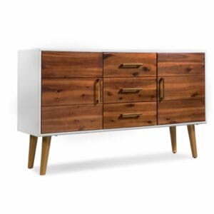 Sideboard Solid Acacia Wood 115x35x70 cm
