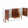 Sideboard Solid Acacia Wood 115x35x70 cm