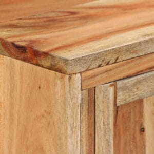 Sideboard Solid Acacia Wood 145x40x80 cm