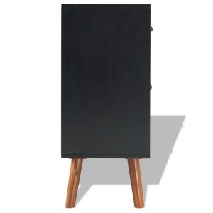 Sideboard Solid Acacia Wood 90X33.5X83 Cm