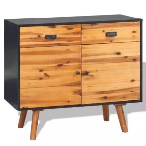 Solid Acacia Wood Sideboard 90cm