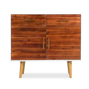 Sideboard Solid Acacia Wood 90x33.5x83 cm