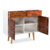Sideboard Solid Acacia Wood 90x33.5x83 cm