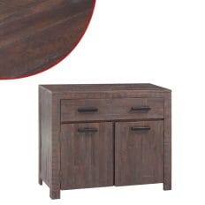Rustic Brown Acacia Sideboard Solid Wood 90cm