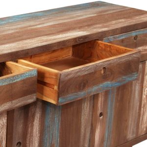 Sideboard Solid Wood Vintage 145x40x75 cm
