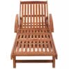 Sun Loungers 2 pcs with Table Solid Acacia Wood