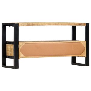 Industrial TV Cabinet 100x30x50 cm Solid Mango Wood