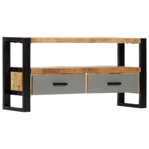 Industrial TV Cabinet 100x30x50 cm Solid Mango Wood