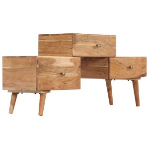 TV Cabinet 108x30x49 cm Solid Acacia Wood
