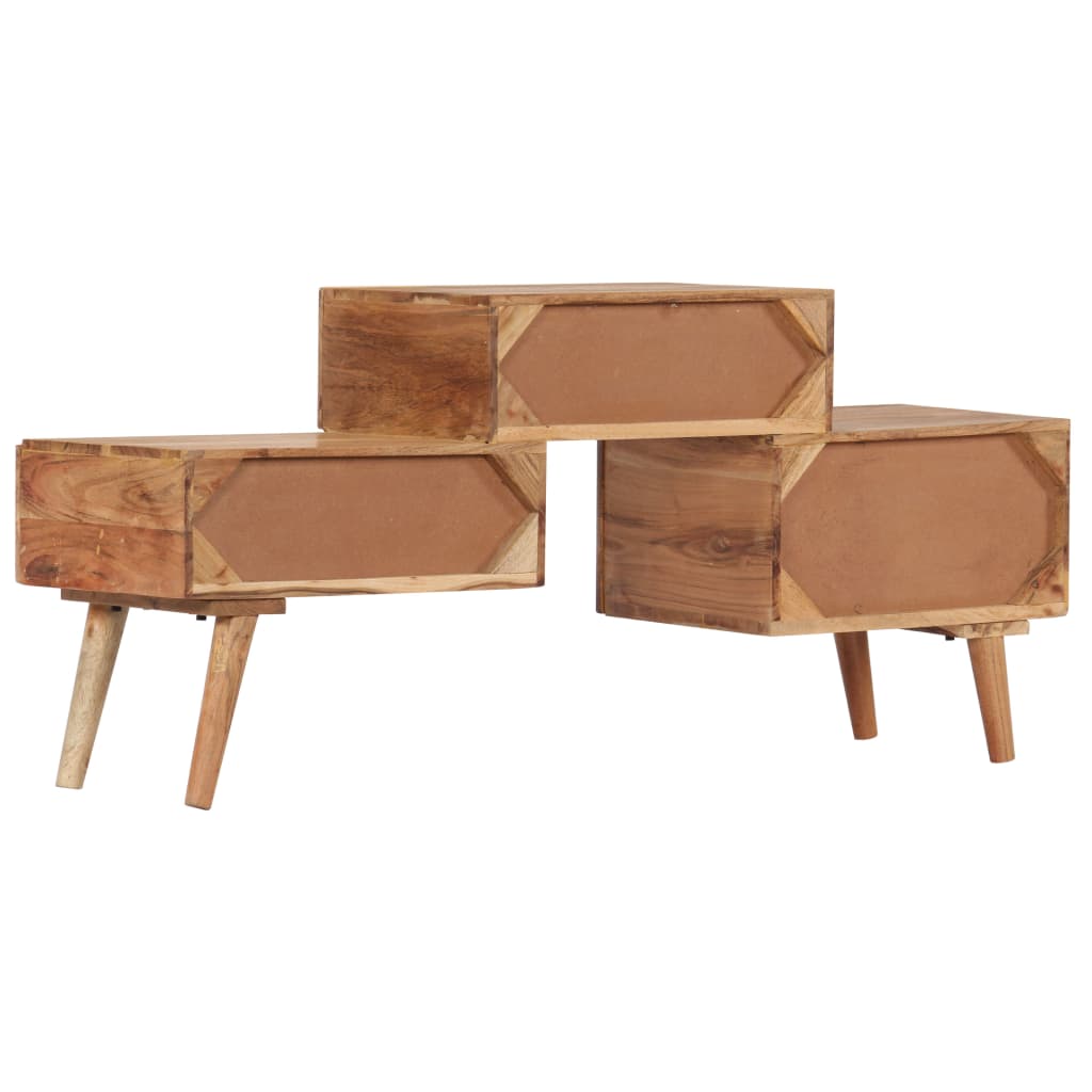 TV Cabinet 108x30x49 cm Solid Acacia Wood