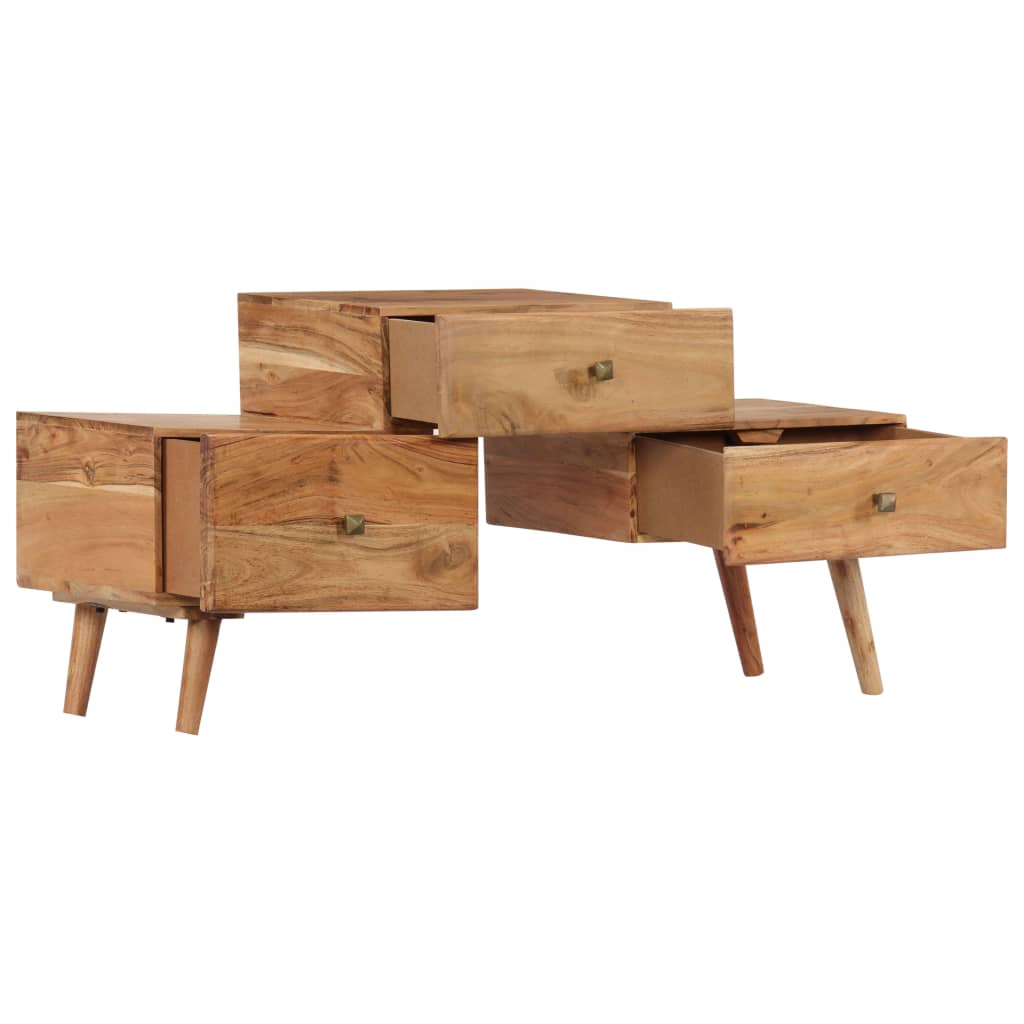 TV Cabinet 108x30x49 cm Solid Acacia Wood